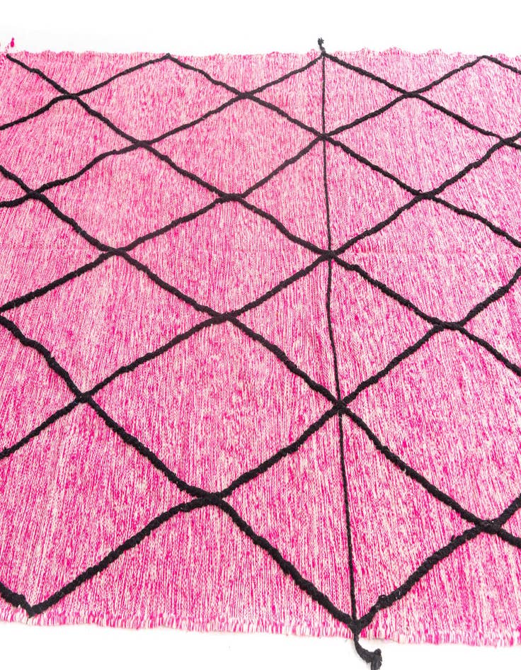 Detail image of  6' 6 x 10' 7  Hand Knotted Moroccan Wool Rug