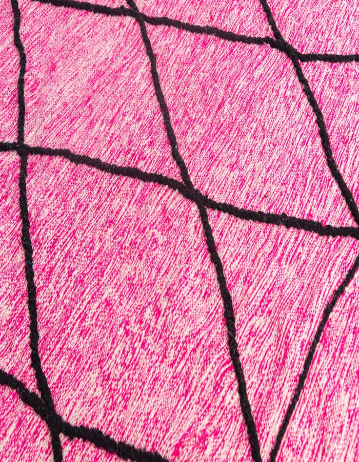 Detail image of  6' 6 x 10' 7  Hand Knotted Moroccan Wool Rug