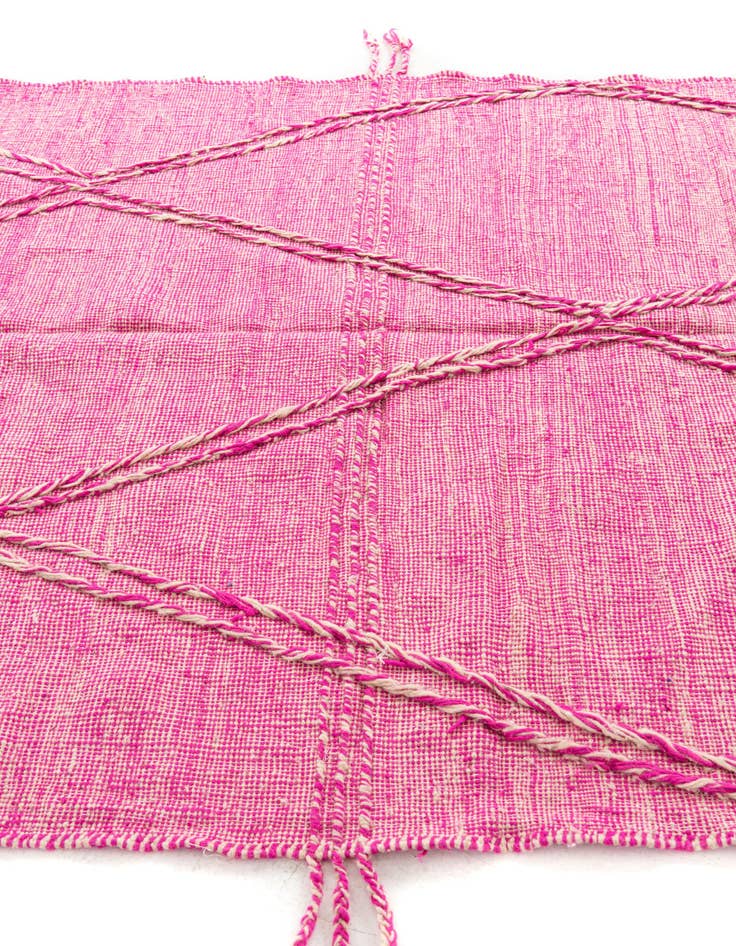 Detail image of  6' 9 x 10'  Hand Knotted Moroccan Wool Rug