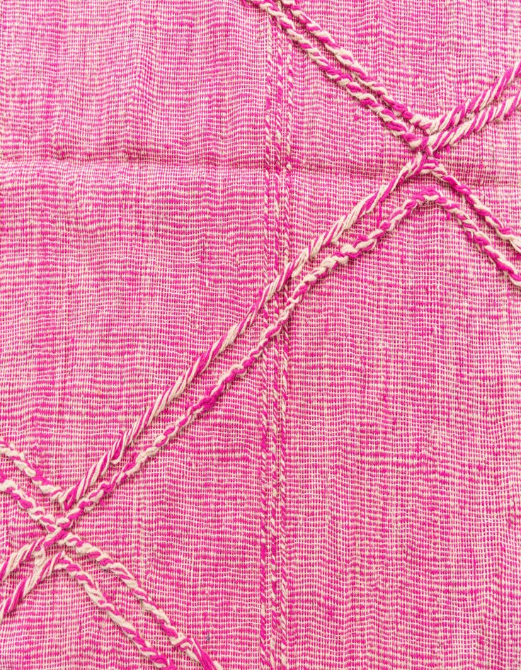 Detail image of  6' 9 x 10'  Hand Knotted Moroccan Wool Rug