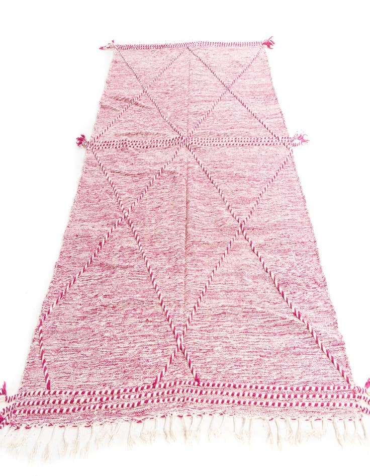 Detail image of  6' 4 x 9' 9  Hand Knotted Moroccan Wool Rug