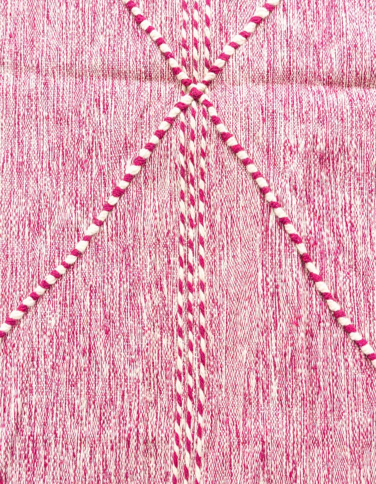 Detail image of  6' 4 x 9' 9  Hand Knotted Moroccan Wool Rug