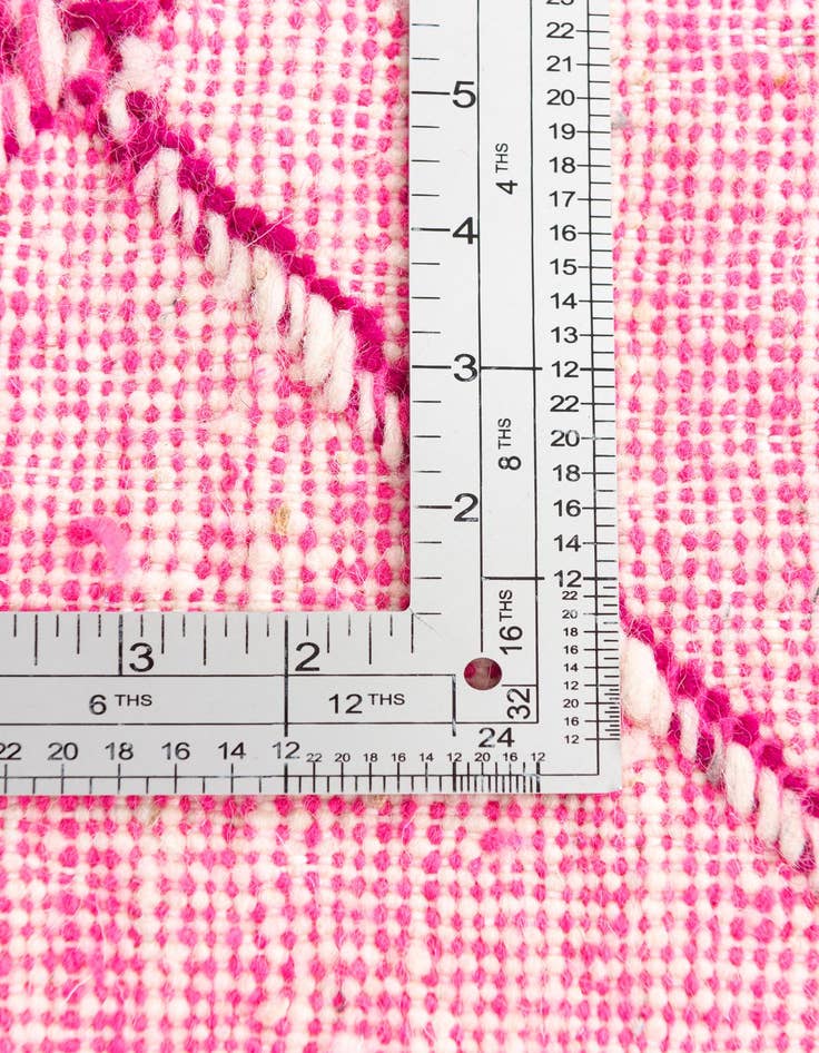 Detail image of  4' 8 x 7' 8  Hand Knotted Moroccan Wool Rug