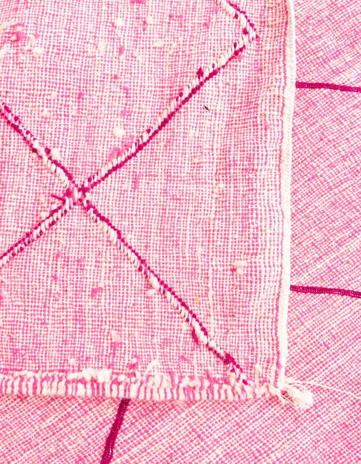 Detail image of  4' 8 x 7' 8  Hand Knotted Moroccan Wool Rug