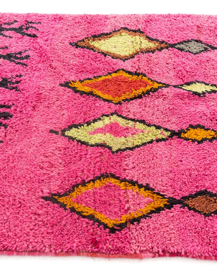 Detail image of  4' 10 x 8' 3  Hand Knotted Moroccan Wool Rug
