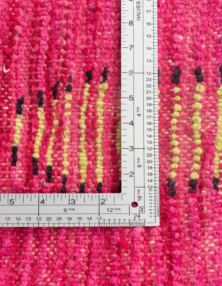 Detail image of  4' 10 x 8' 3  Hand Knotted Moroccan Wool Rug