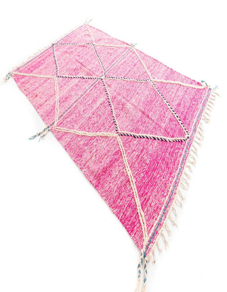 Detail image of  6' 10 x 10' 6  Hand Knotted Moroccan Wool Rug