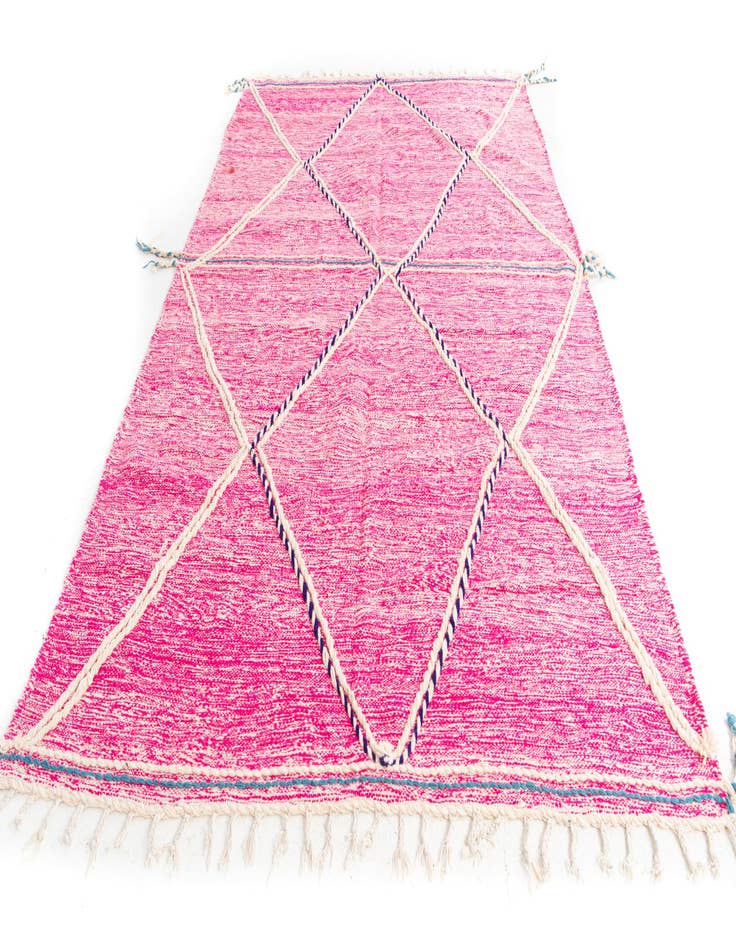 Detail image of  6' 10 x 10' 6  Hand Knotted Moroccan Wool Rug