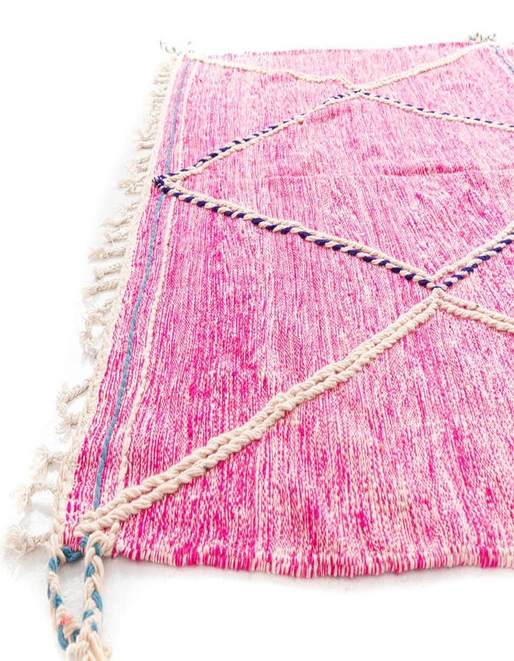 Detail image of  6' 10 x 10' 6  Hand Knotted Moroccan Wool Rug