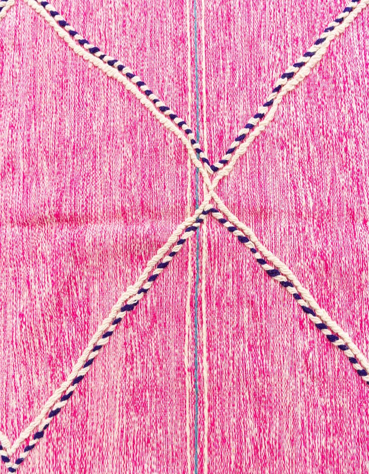 Detail image of  6' 10 x 10' 6  Hand Knotted Moroccan Wool Rug