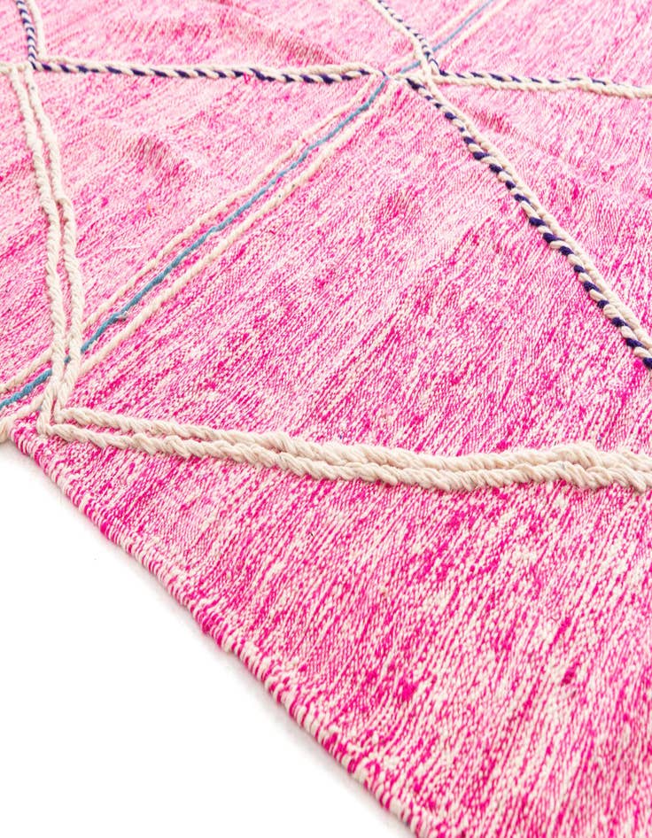 Detail image of  6' 10 x 10' 6  Hand Knotted Moroccan Wool Rug