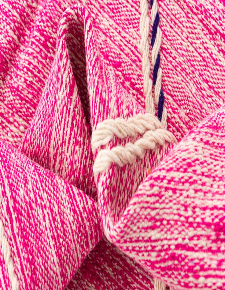 Detail image of  6' 10 x 10' 6  Hand Knotted Moroccan Wool Rug