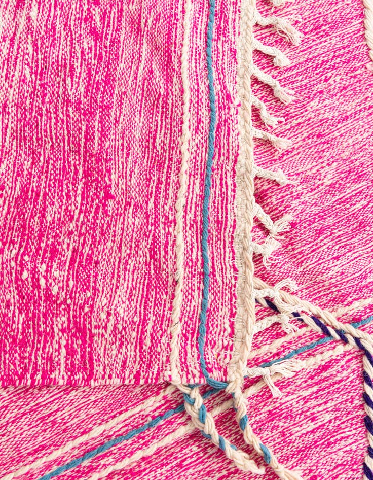 Detail image of  6' 10 x 10' 6  Hand Knotted Moroccan Wool Rug