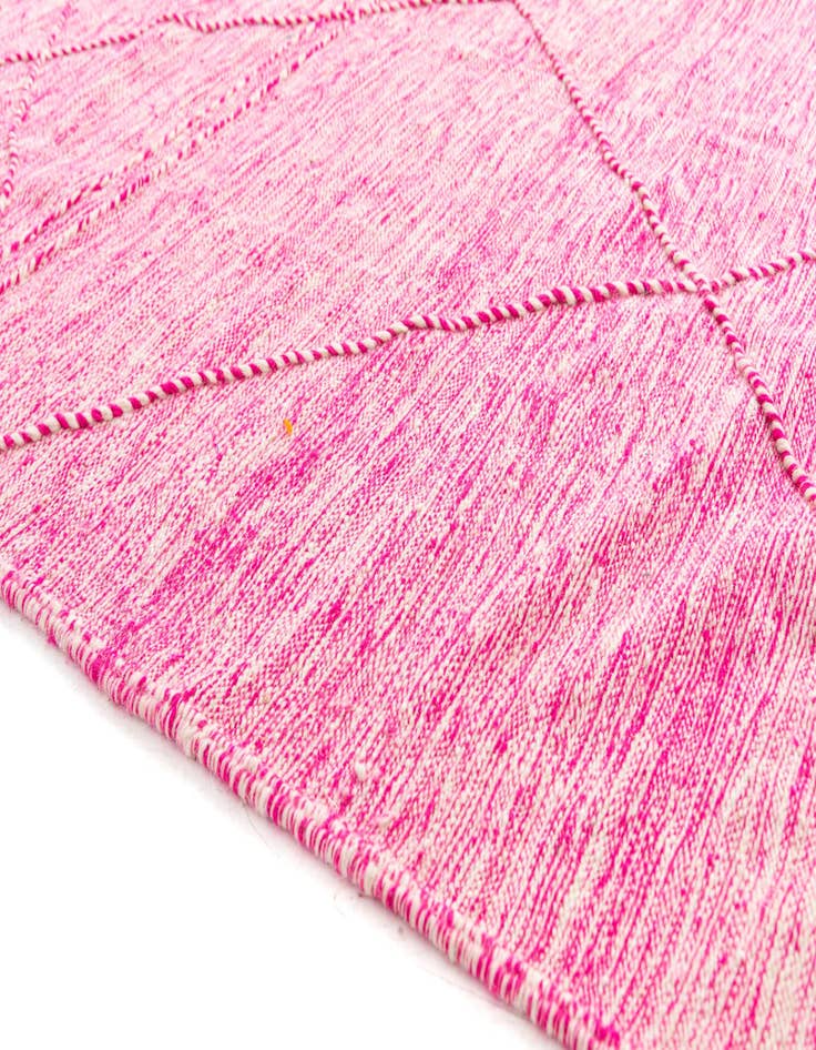 Detail image of  6' 7 x 10'  Hand Knotted Moroccan Wool Rug