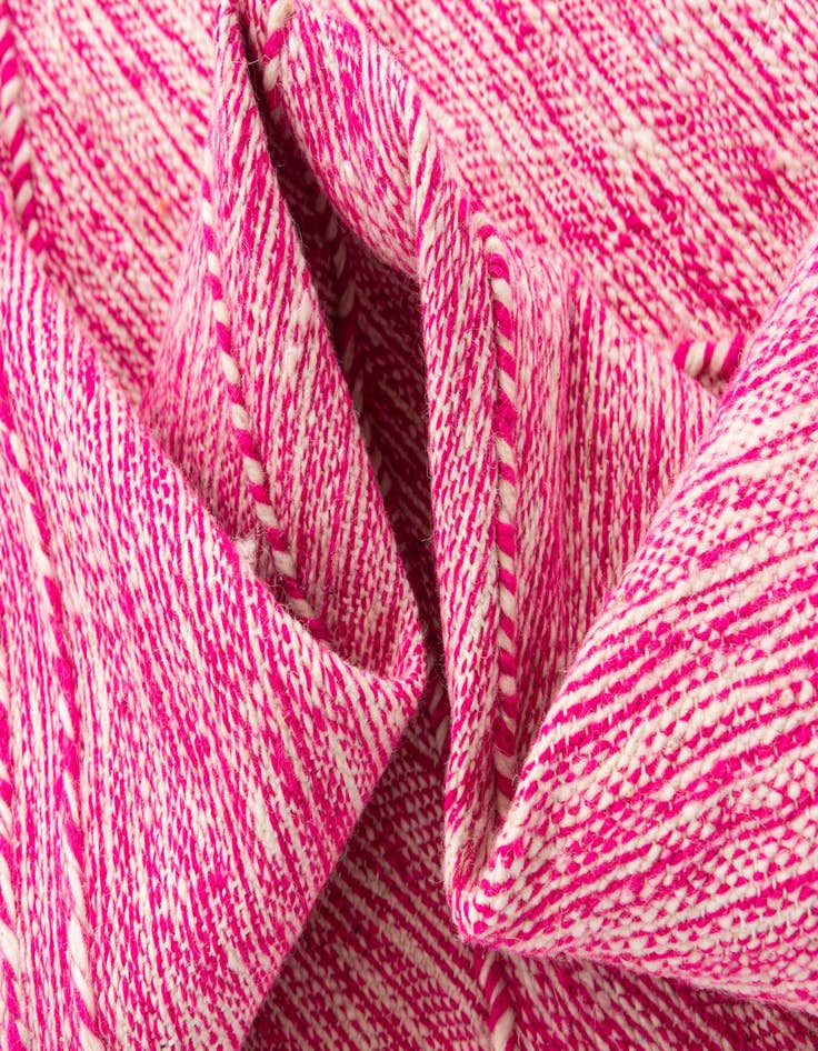 Detail image of  6' 7 x 10'  Hand Knotted Moroccan Wool Rug