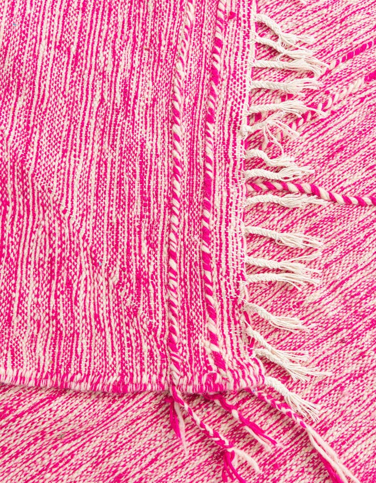 Detail image of  6' 7 x 10'  Hand Knotted Moroccan Wool Rug