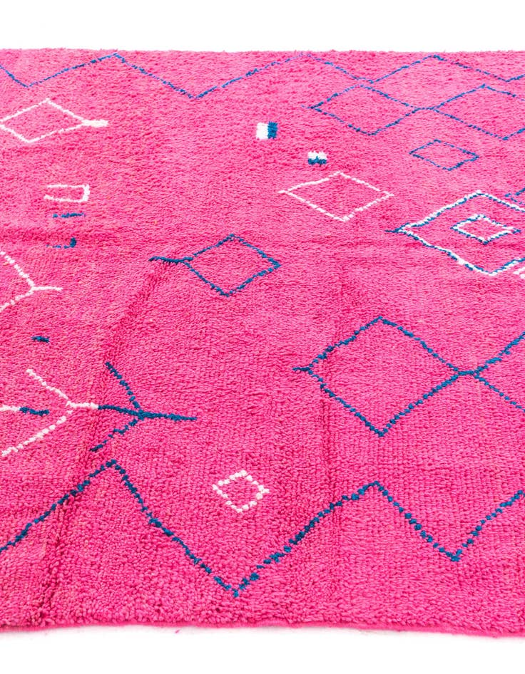 Detail image of  6' 6 x 9' 7  Hand Knotted Moroccan Wool Rug