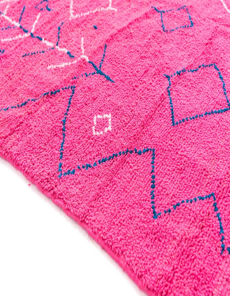 Detail image of  6' 6 x 9' 7  Hand Knotted Moroccan Wool Rug