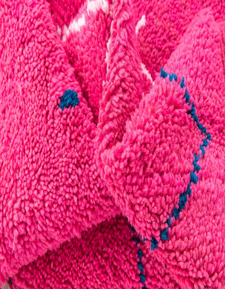 Detail image of  6' 6 x 9' 7  Hand Knotted Moroccan Wool Rug