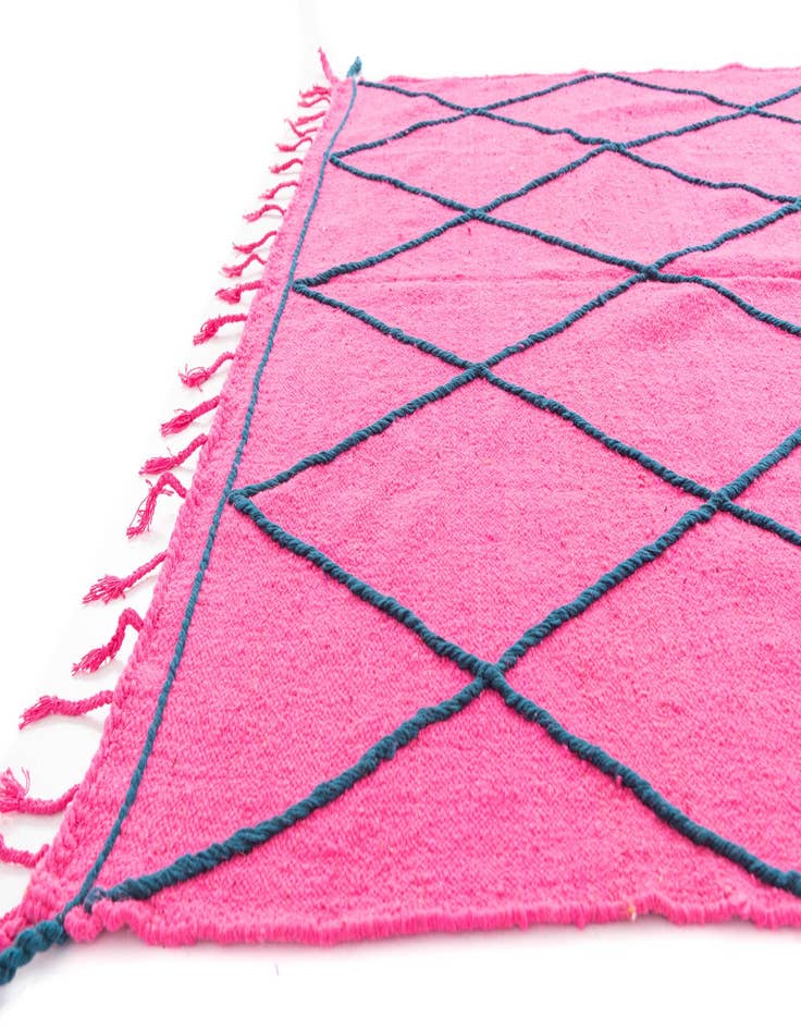 Detail image of  6' 6 x 9' 8  Hand Knotted Moroccan Wool Rug