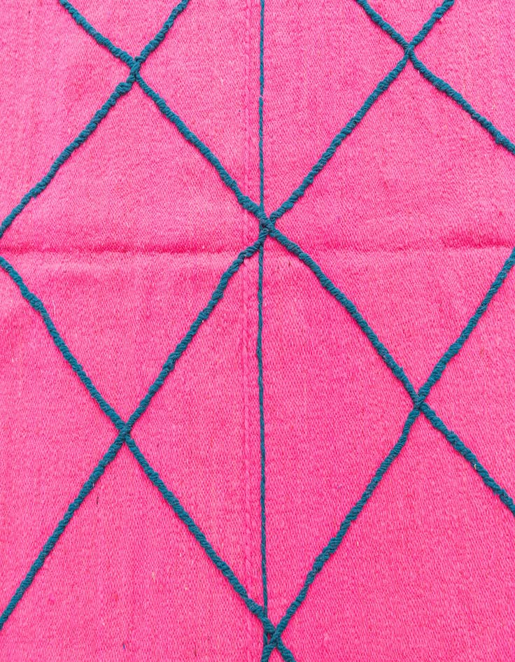 Detail image of  6' 6 x 9' 8  Hand Knotted Moroccan Wool Rug