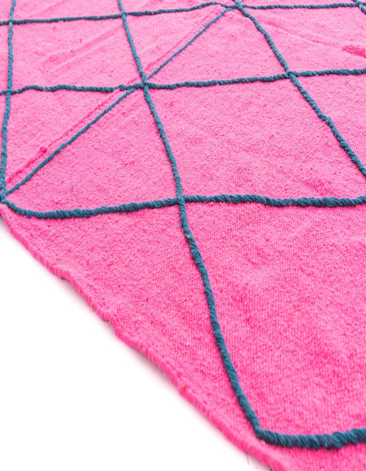 Detail image of  6' 6 x 9' 8  Hand Knotted Moroccan Wool Rug