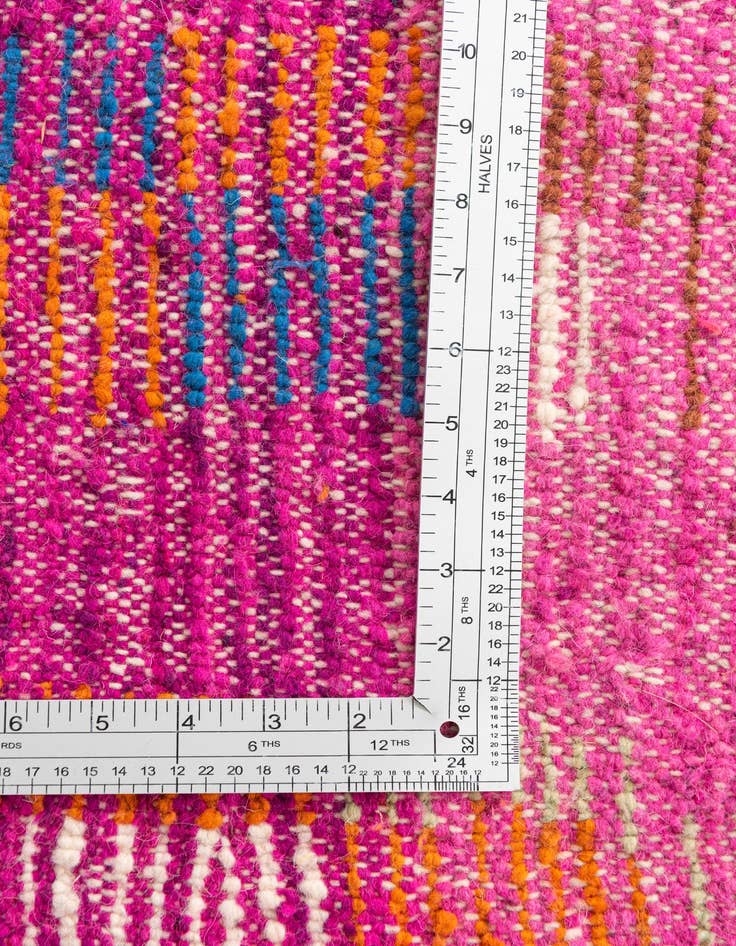 Detail image of  4' 10 x 7' 10  Hand Knotted Moroccan Wool Rug