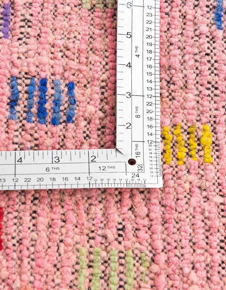 Detail image of  5' 3 x 8'  Hand Knotted Moroccan Wool Rug