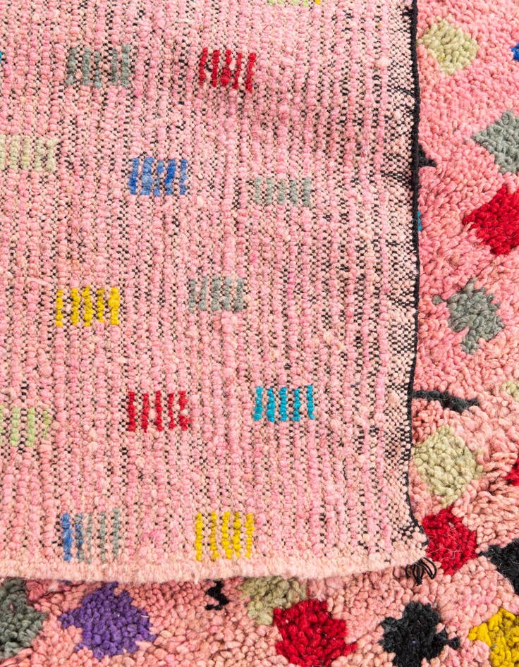 Detail image of  5' 3 x 8'  Hand Knotted Moroccan Wool Rug