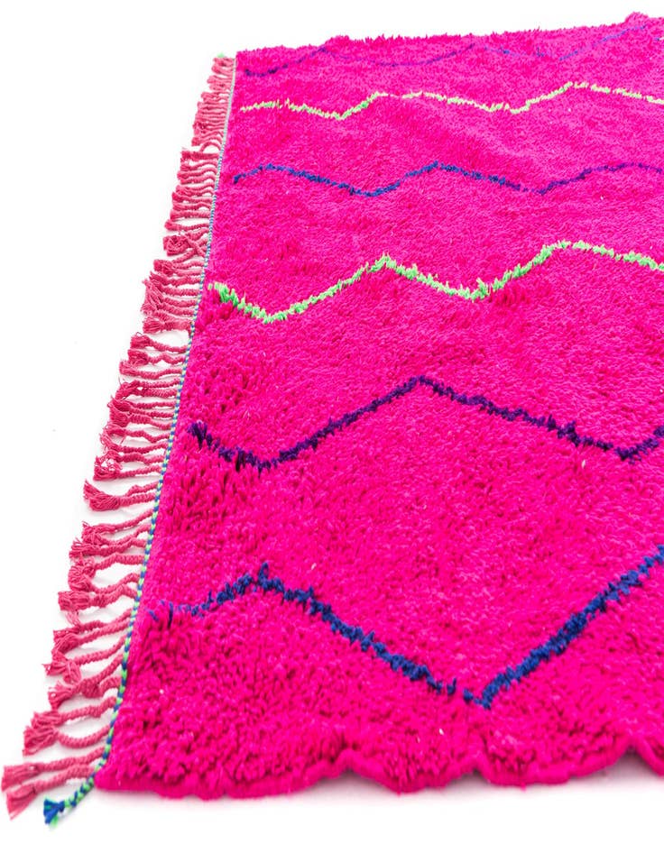 Detail image of  7' 3 x 9' 1  Hand Knotted Moroccan Wool Rug