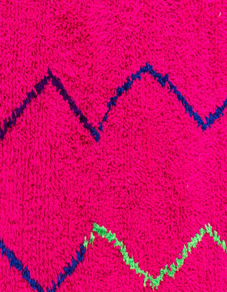 Detail image of  7' 3 x 9' 1  Hand Knotted Moroccan Wool Rug