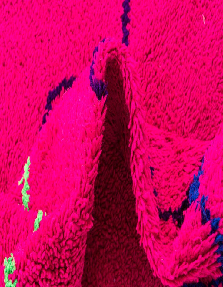 Detail image of  7' 3 x 9' 1  Hand Knotted Moroccan Wool Rug