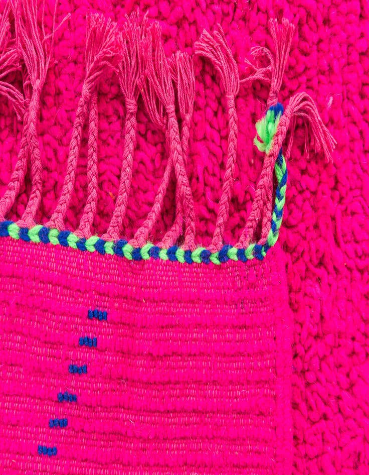 Detail image of  7' 3 x 9' 1  Hand Knotted Moroccan Wool Rug