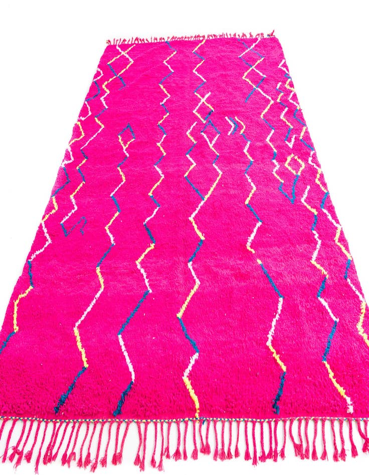 Detail image of  7' x 9' 9  Hand Knotted Moroccan Wool Rug