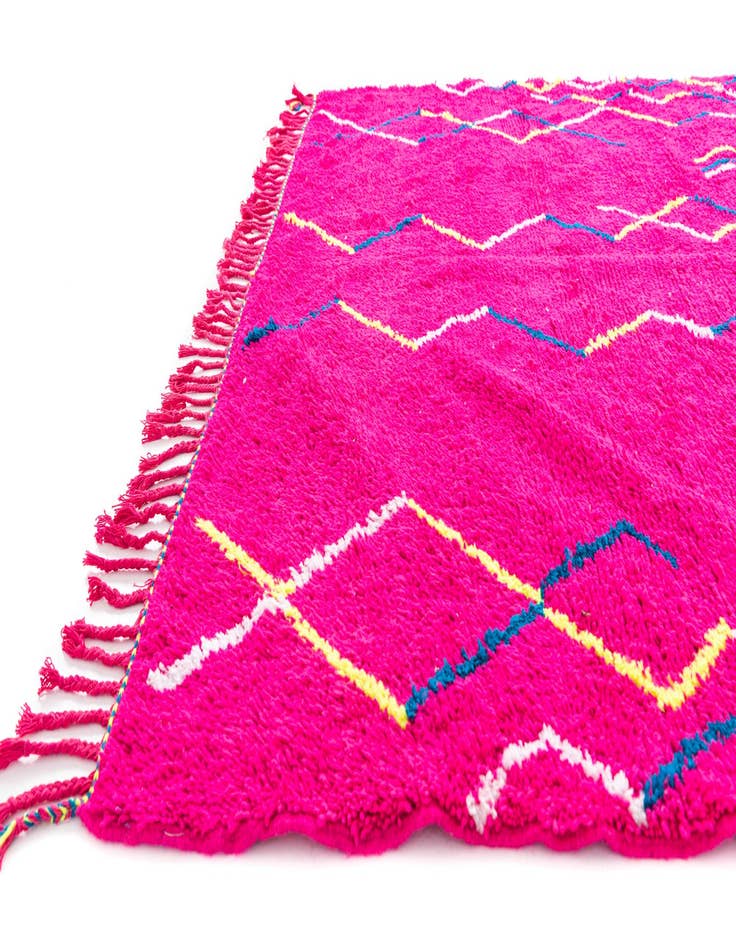 Detail image of  7' x 9' 9  Hand Knotted Moroccan Wool Rug