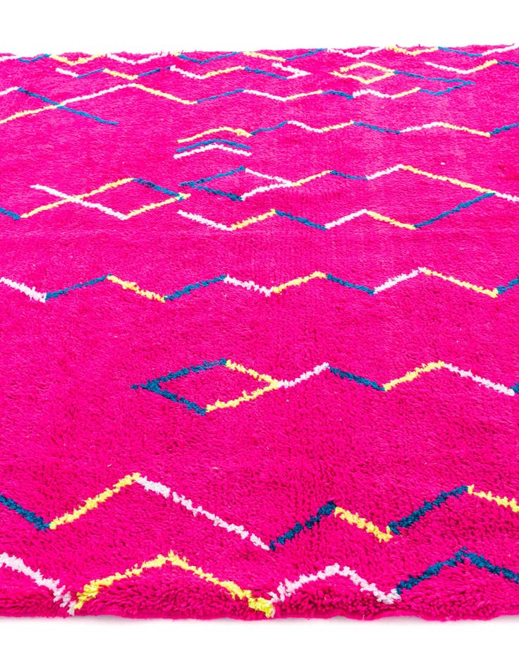 Detail image of  7' x 9' 9  Hand Knotted Moroccan Wool Rug