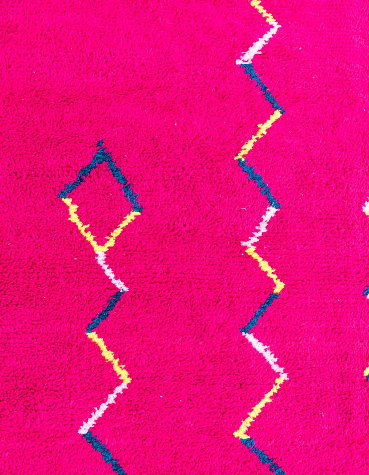 Detail image of  7' x 9' 9  Hand Knotted Moroccan Wool Rug