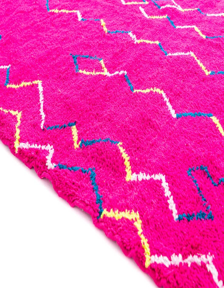 Detail image of  7' x 9' 9  Hand Knotted Moroccan Wool Rug