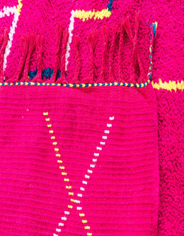 Detail image of  7' x 9' 9  Hand Knotted Moroccan Wool Rug