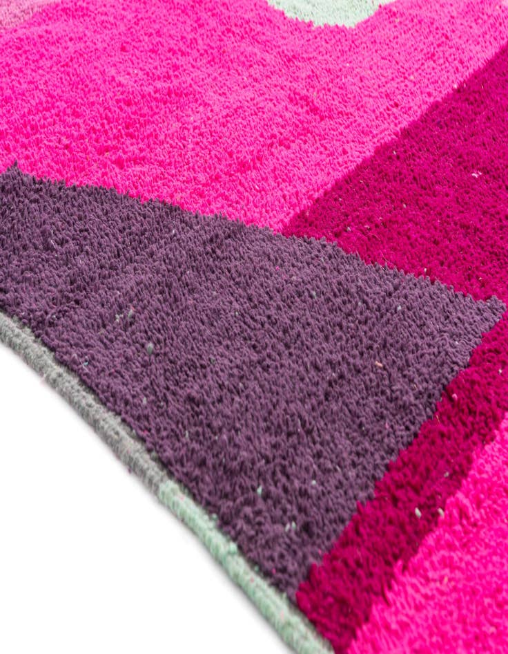 Detail image of  5' 2 x 8' 3  Hand Knotted Moroccan Wool Rug