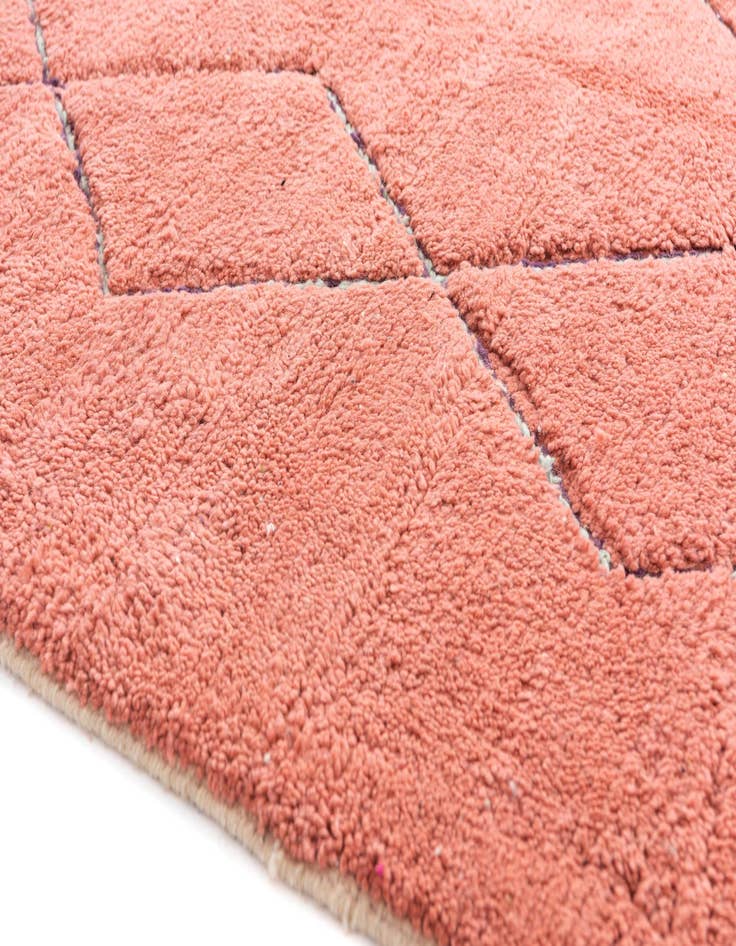 Detail image of  5' 9 x 8' 5  Hand Knotted Moroccan Wool Rug