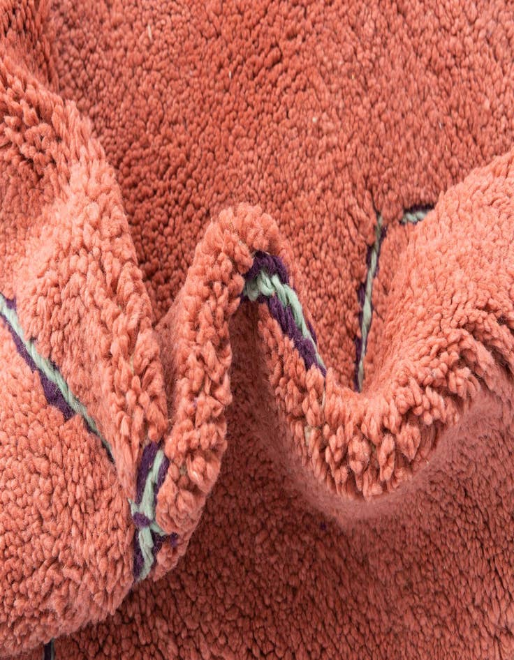 Detail image of  5' 9 x 8' 5  Hand Knotted Moroccan Wool Rug