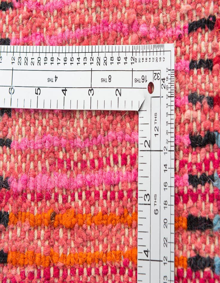 Detail image of  4' 10 x 8' 9  Hand Knotted Moroccan Wool Rug