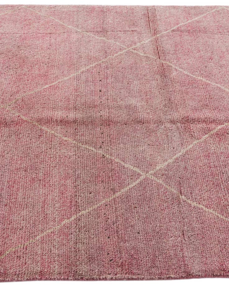 Detail image of  4' 9 x 6' 7  Hand Knotted Moroccan Wool Rug