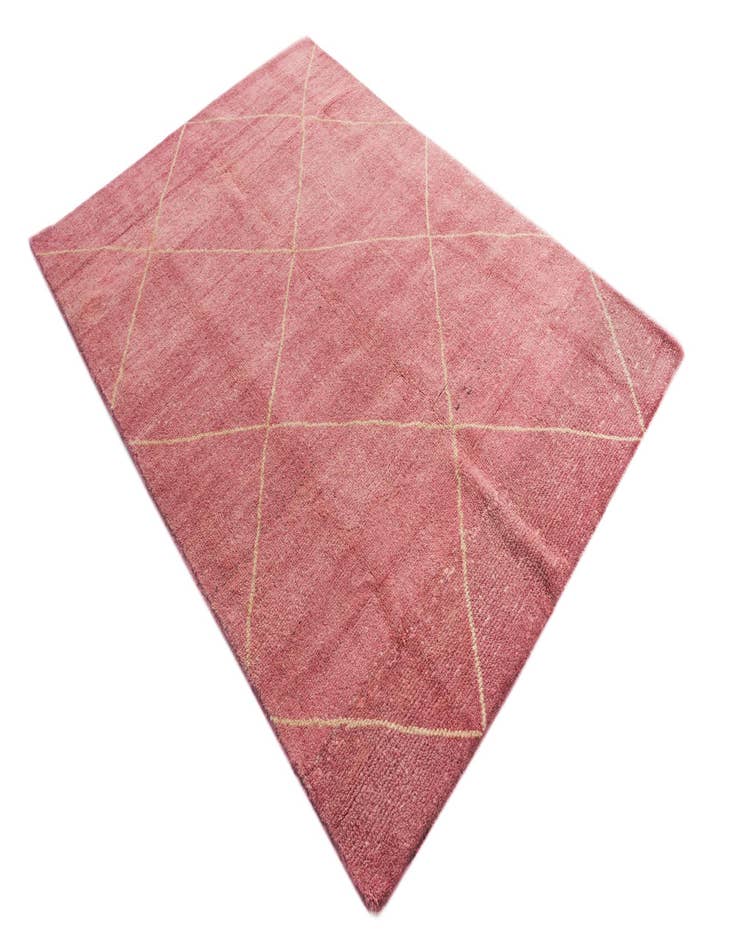 Detail image of  4' 9 x 6' 8  Hand Knotted Moroccan Wool Rug