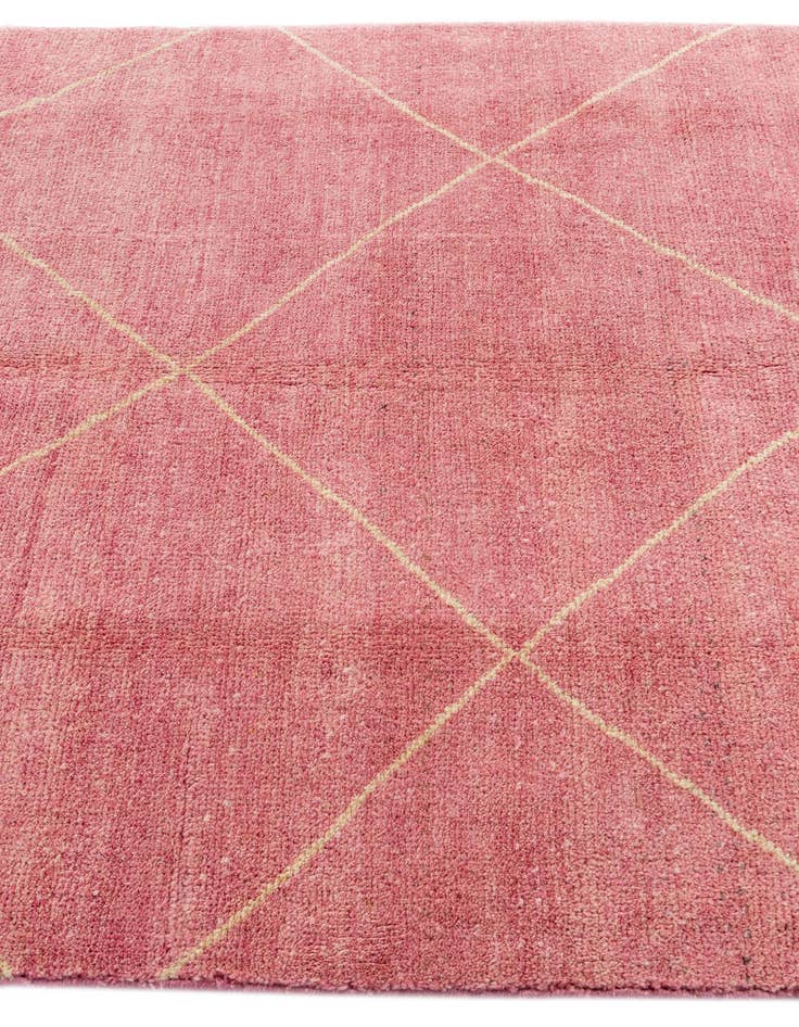 Detail image of  4' 9 x 6' 8  Hand Knotted Moroccan Wool Rug