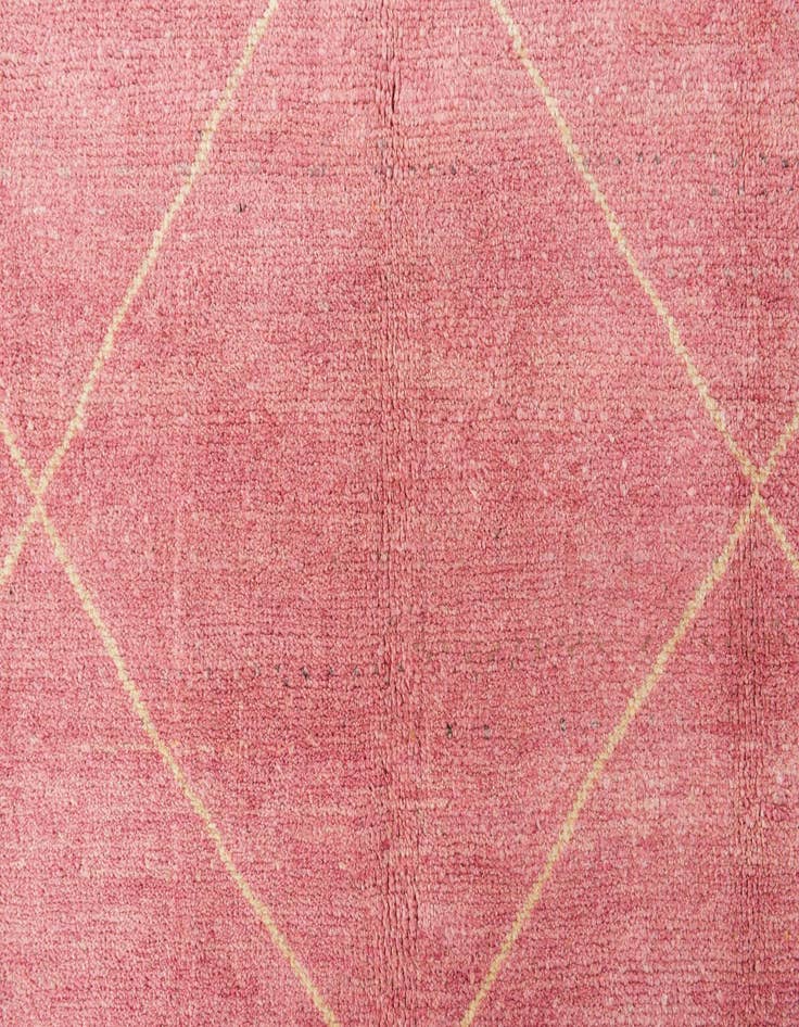 Detail image of  4' 9 x 6' 8  Hand Knotted Moroccan Wool Rug