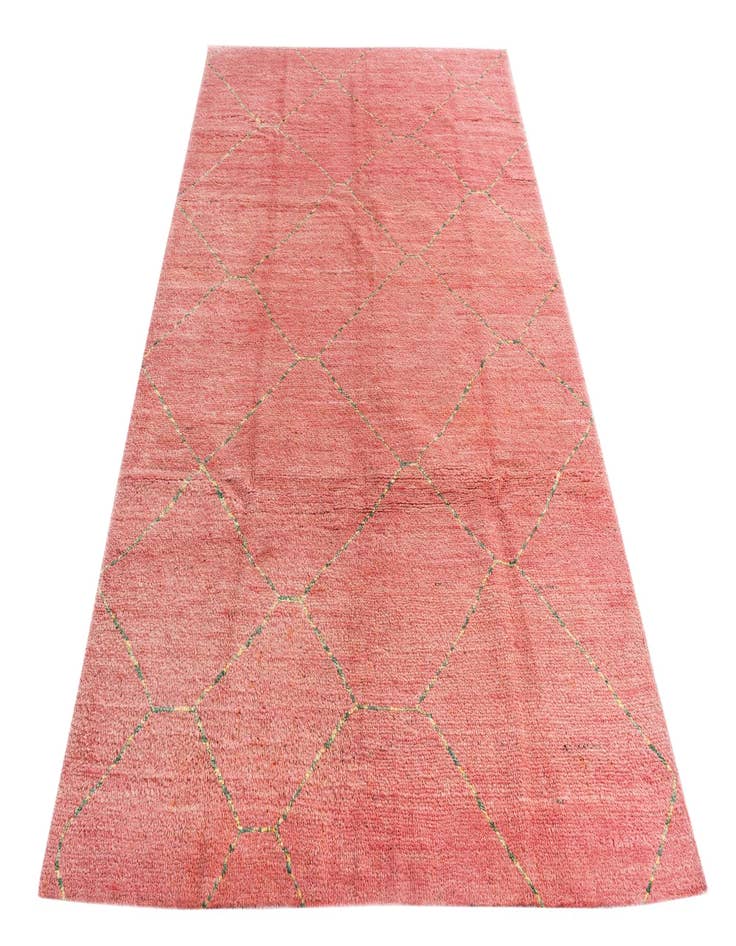 Detail image of  5' 7 x 8' 3  Hand Knotted Moroccan Wool Rug