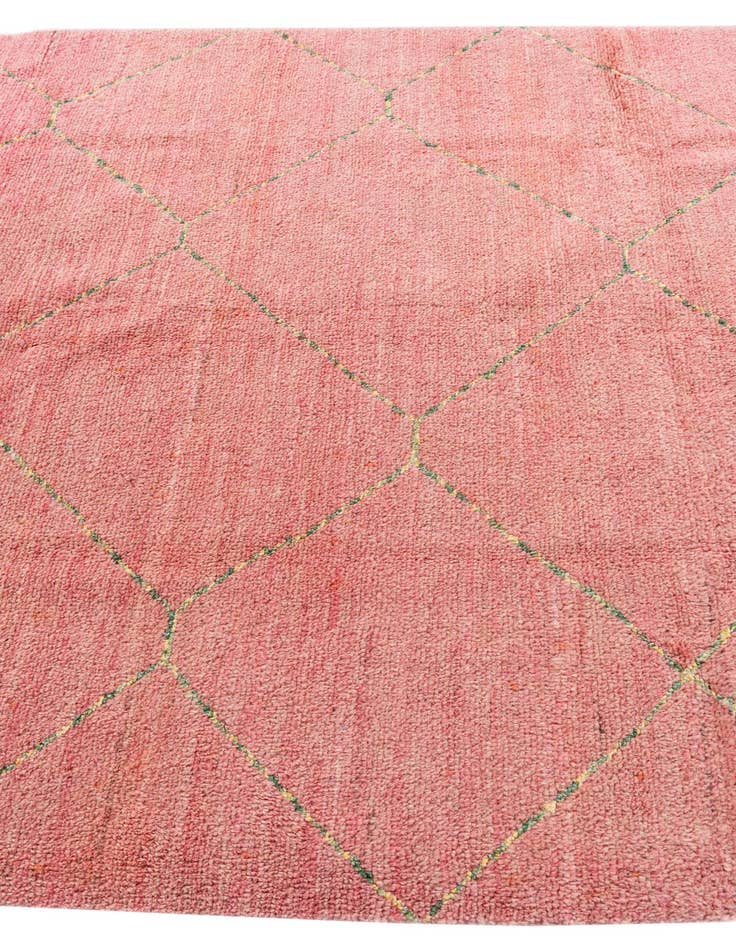 Detail image of  5' 7 x 8' 3  Hand Knotted Moroccan Wool Rug