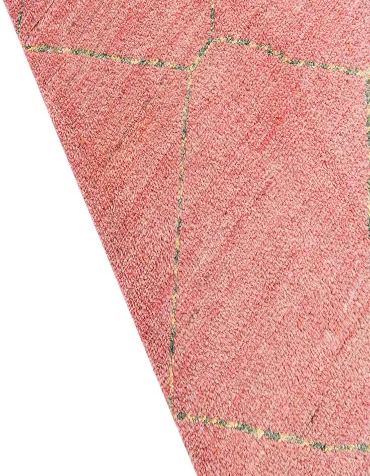 Detail image of  5' 7 x 8' 3  Hand Knotted Moroccan Wool Rug